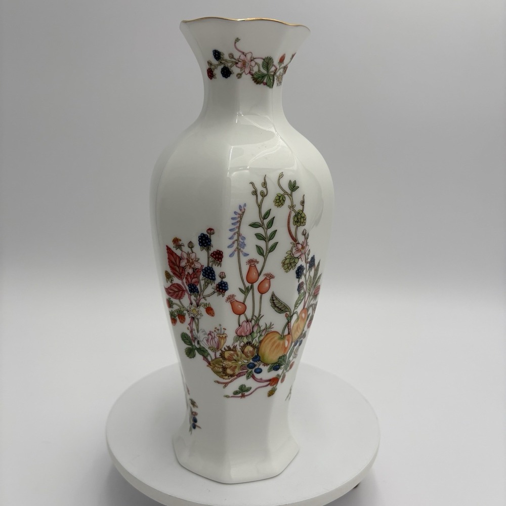 Aynsley Bud Case SOMERSET Floral Fruit Pattern Fine Bone China Made In England‎ - Picture 10 of 11